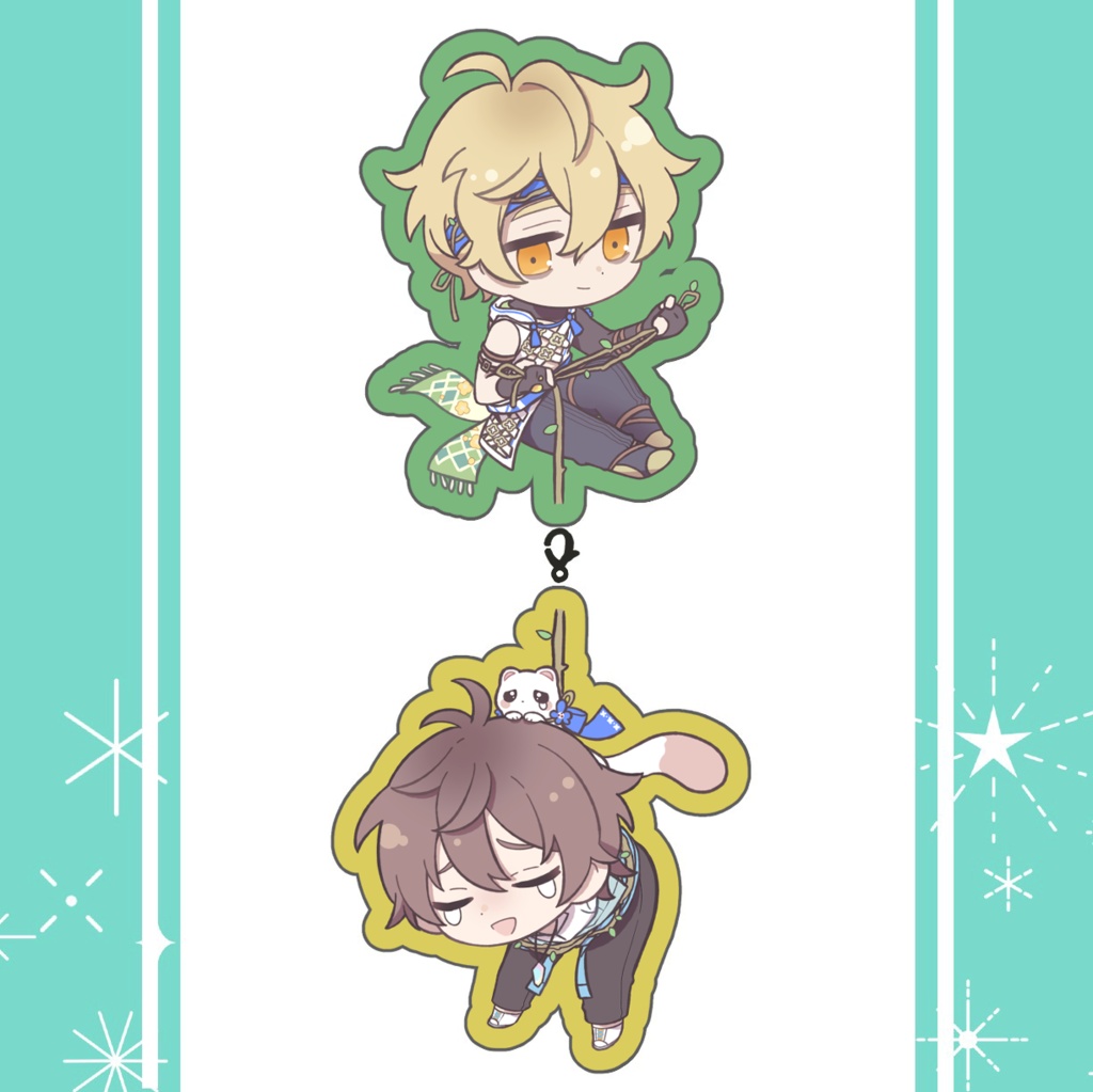 【アクリル違い】狩猟祭ケシエイ連結アクキー