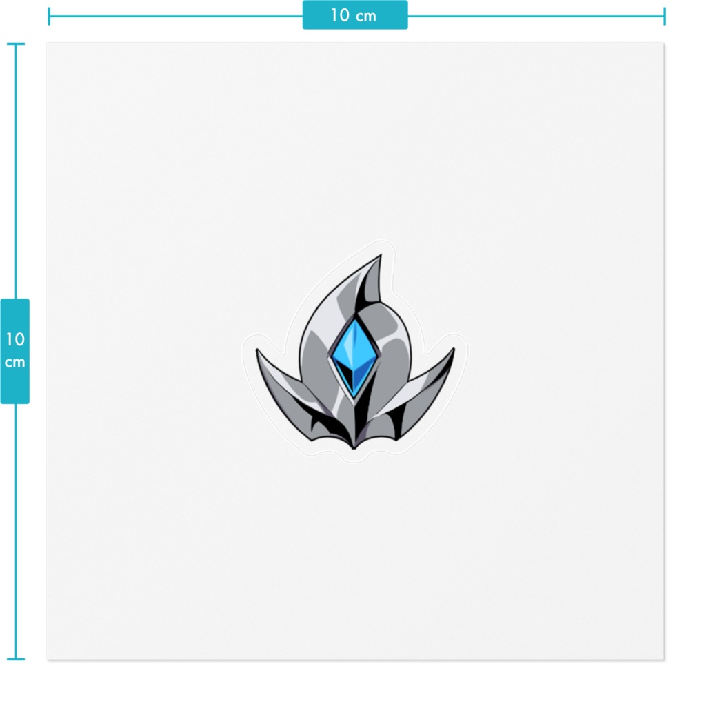 胸から光を出してるやつ ステッカー(3×3cmくらい)