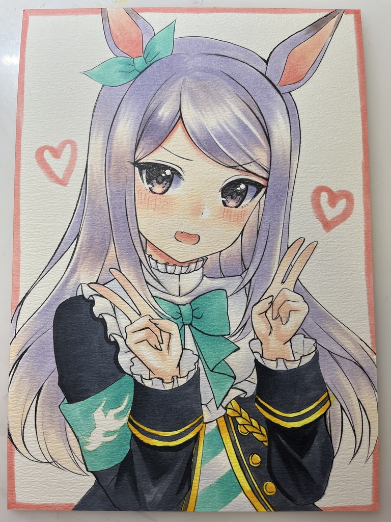 手描きイラスト　ウマ娘　A5サイズ　メジロマックイーン