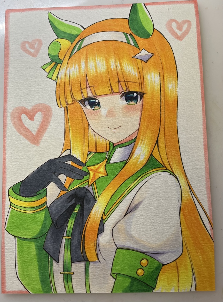 手描きイラスト　ウマ娘　サイレンススズカ