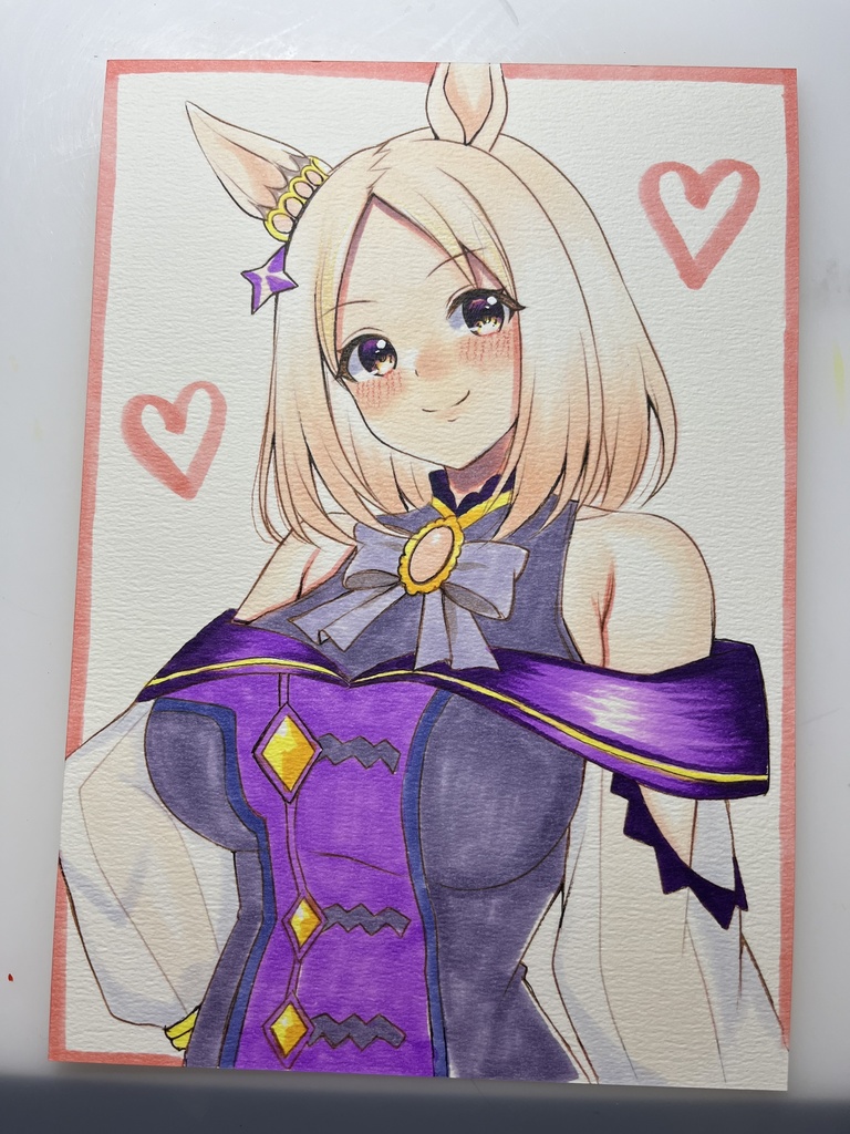 手描きイラスト　ウマ娘　ナリタトップロード