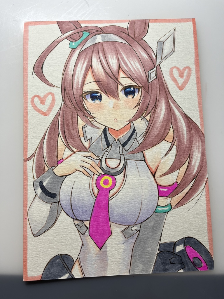 手描きイラスト　ウマ娘　ミホノブルボン