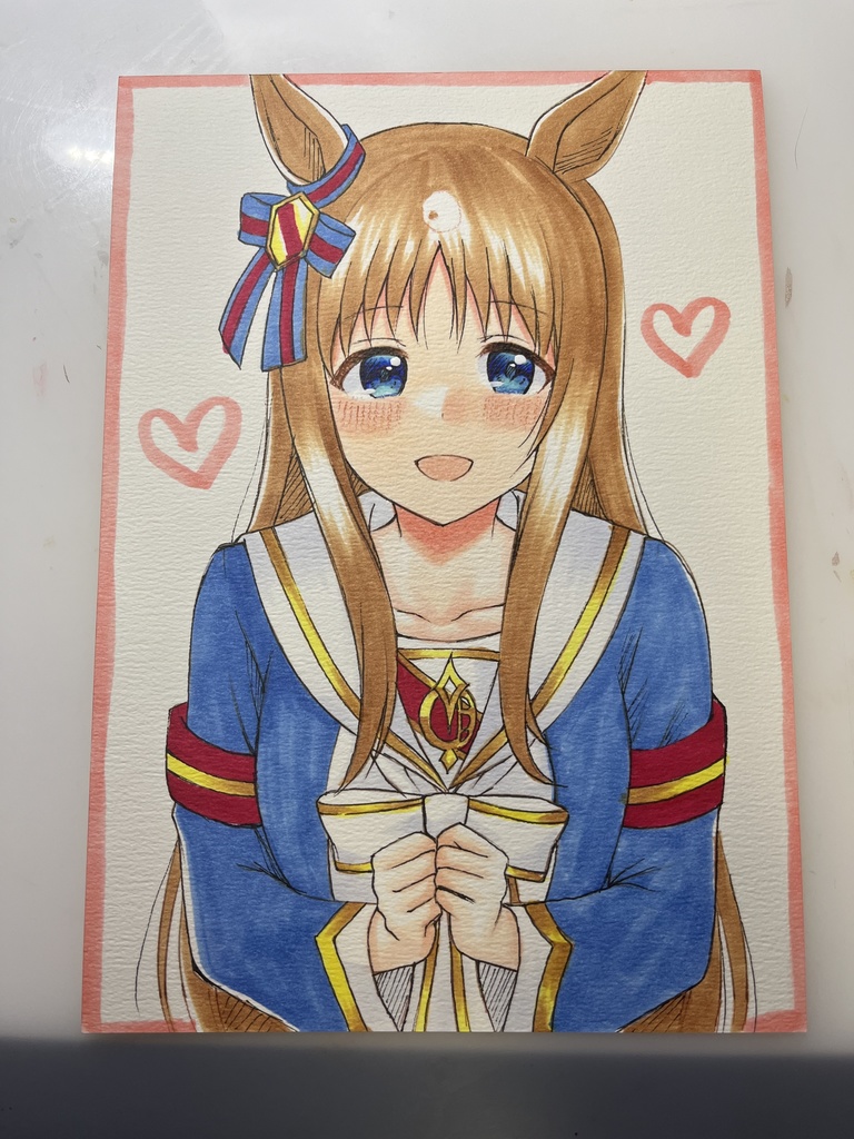 手描きイラスト ウマ娘 グラスワンダー