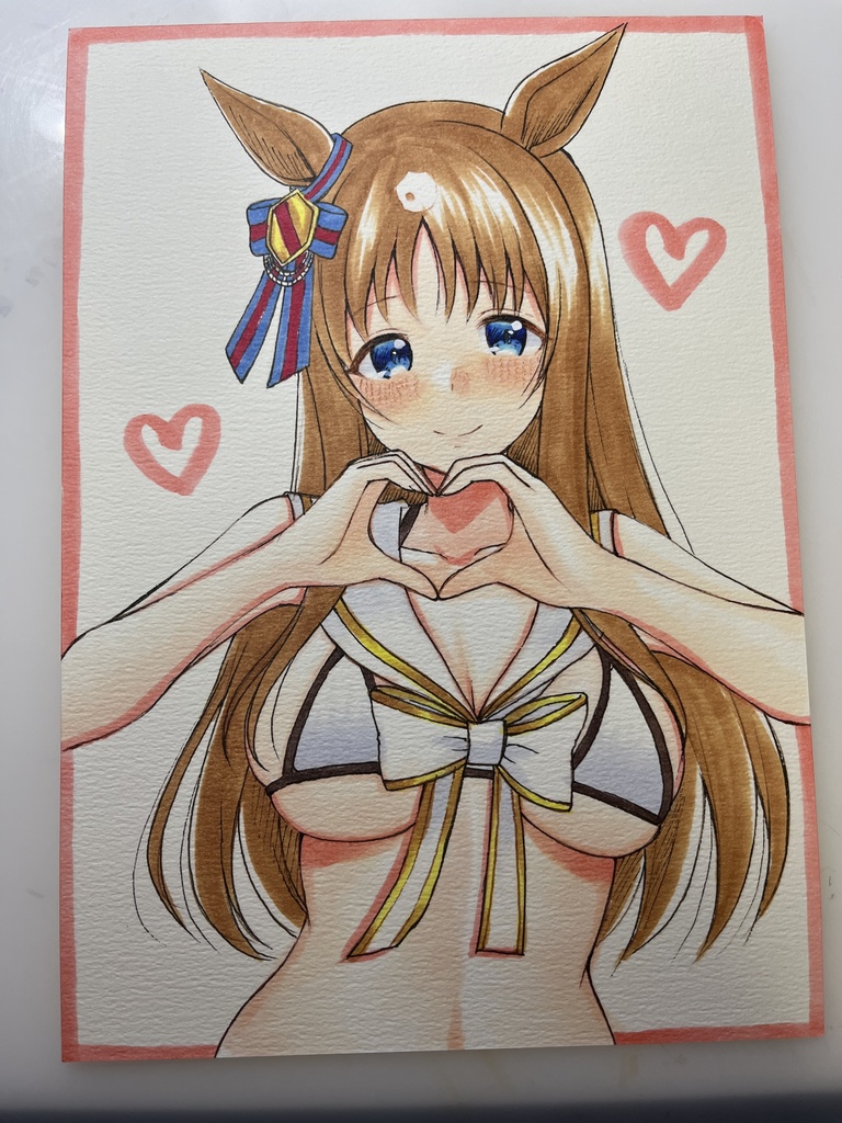 手描きイラスト ウマ娘 グラスワンダー