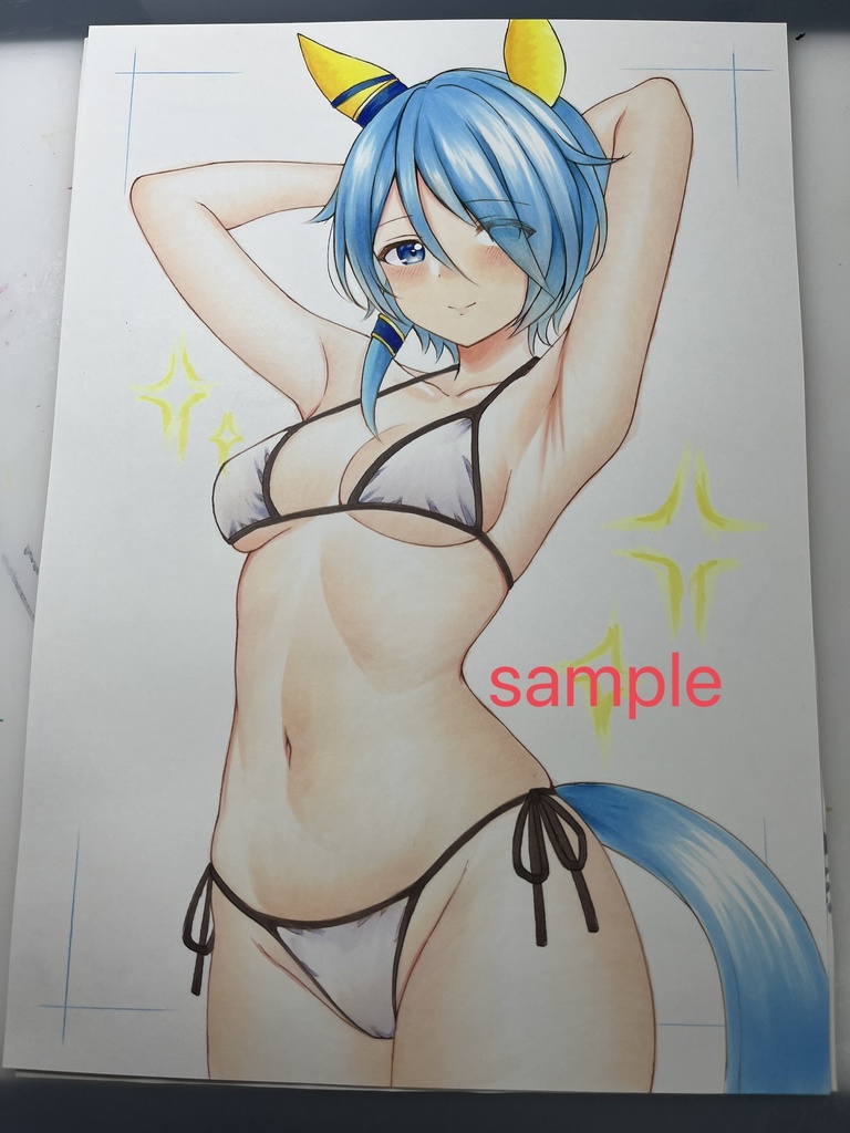 手描きイラスト A4 ウマ娘 ケイエス ミラクル