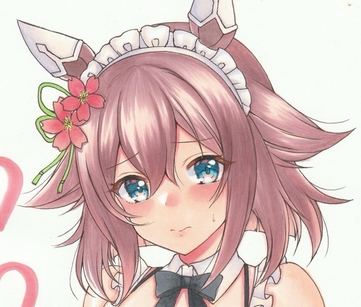 手描きイラスト　A4サイズ　ウマ娘　サクラチヨオノー