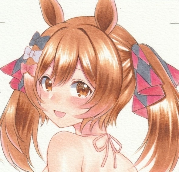 手描きイラスト　ウマ娘　スマートファルコン　B 5 難あり