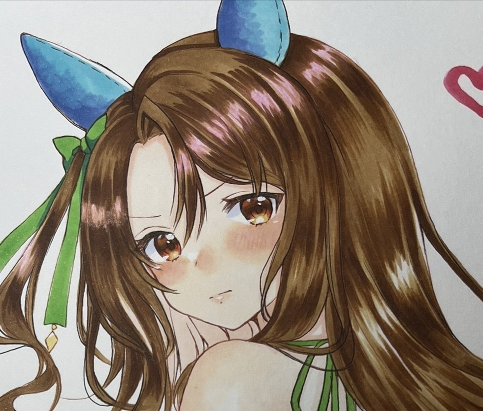 手描きイラスト A4 キングヘイロー ウマ娘