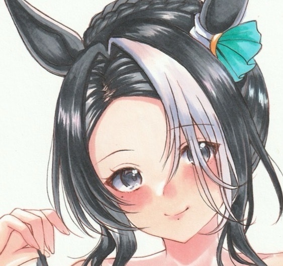 手描きイラスト　A4サイズ　ウマ娘　メジロラモーヌ