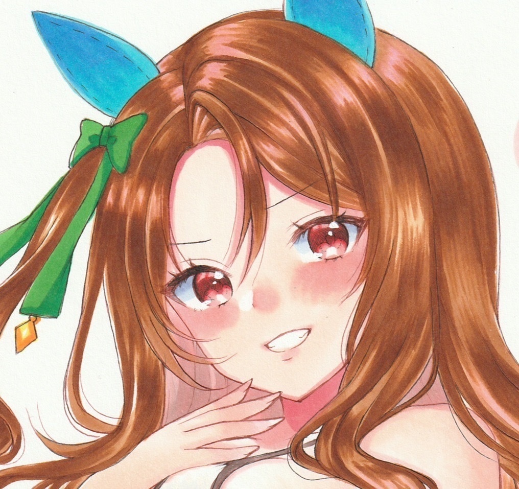 手描きイラスト A4サイズ キングヘイロー