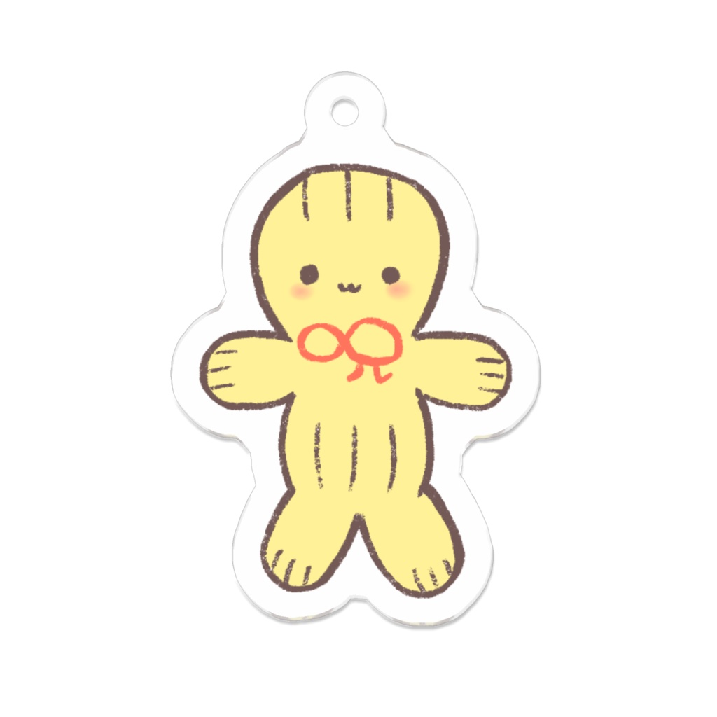 “わらにんちゃん”(あか)アクリルキーホルダー