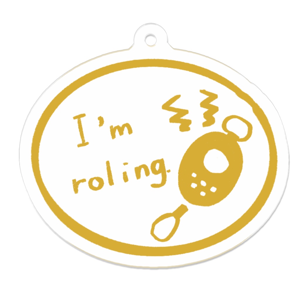 “I'm roling”アクリルキーホルダー