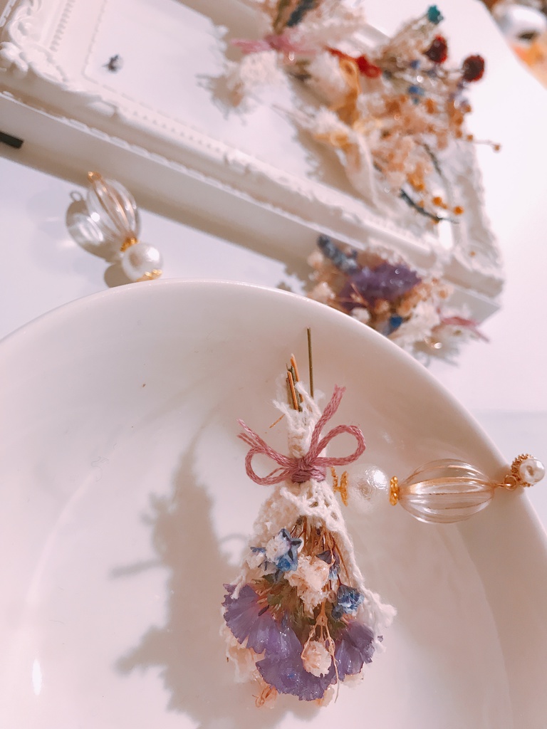 【ヒプマイ】🐺麻天狼🥂フラワーブーケピアス