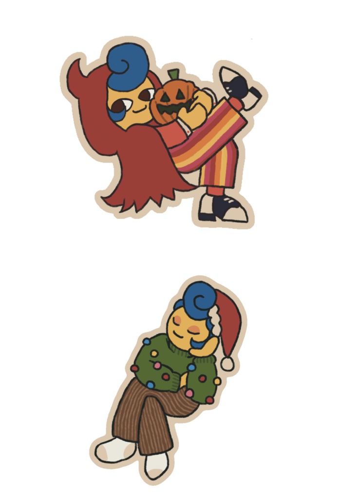Halloween&Xmasエンジョイウォーリーくんステッカー