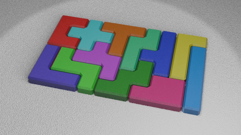 ペントミノ.stl（全12種）