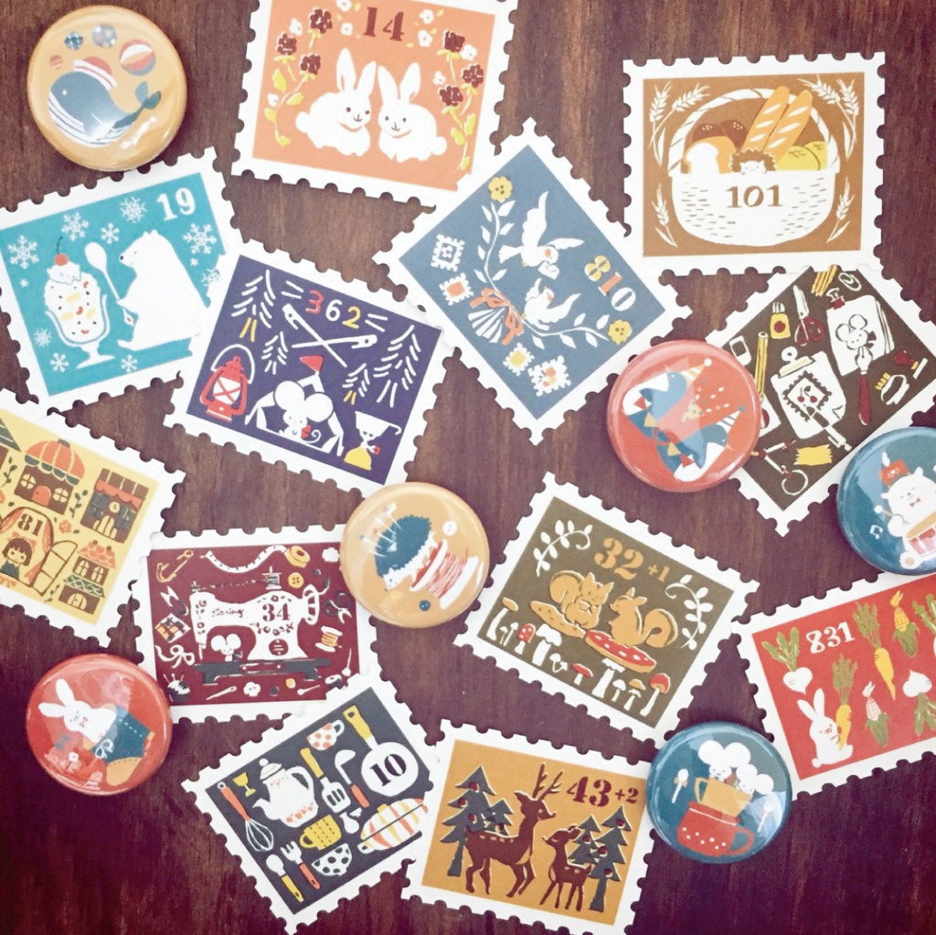 切手風シールセット