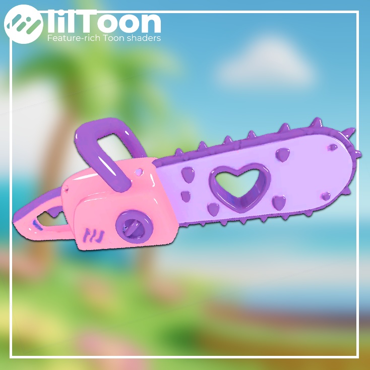 【３D】ハートチェーンソー-Heart_Chainsaw【VRChat】