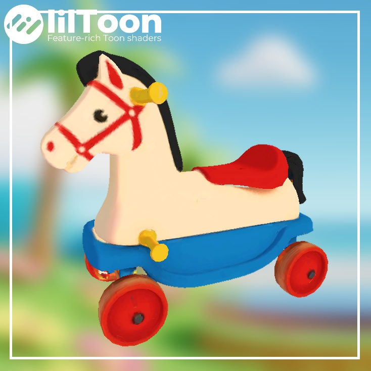 【3D】レトロな木馬-Cute Pony Ride-On【VRChat】