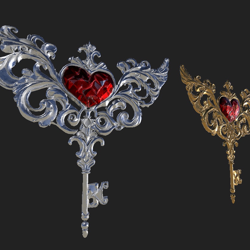 【3D】アンティークの鍵-Antique Key【VRChat】