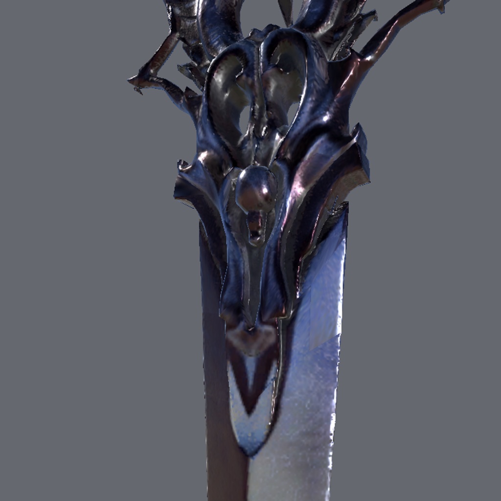 【3D】ゴシック調のハサミ-Gothic scissors【VRChat】