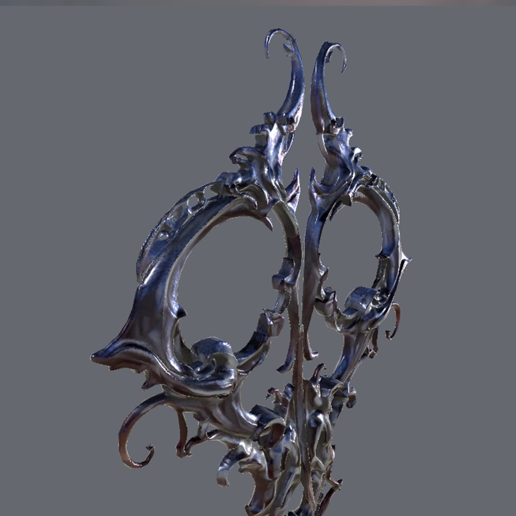 【3D】ゴシック調のハサミ-Gothic scissors【VRChat】