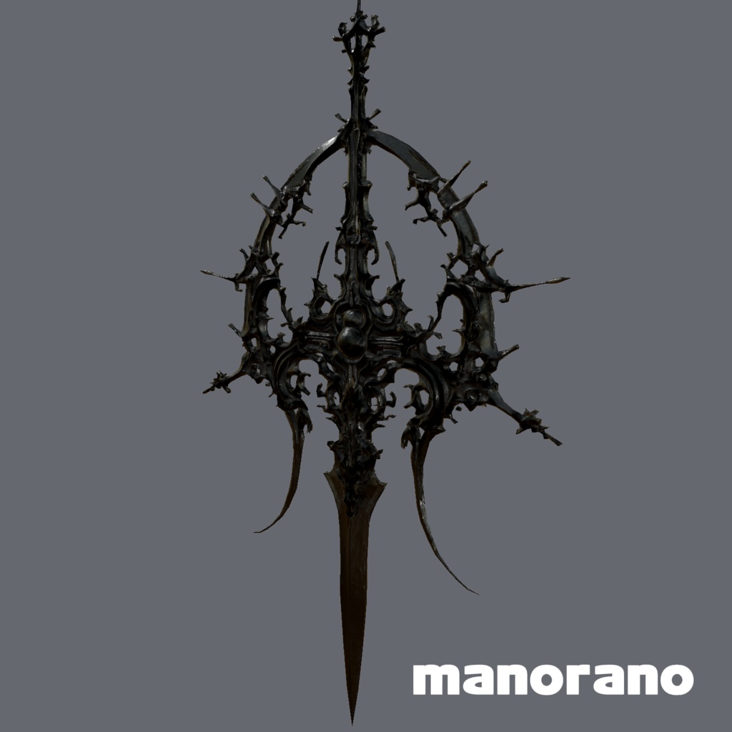 ゴシック調のナイフ-Gothic knife【VRChat】