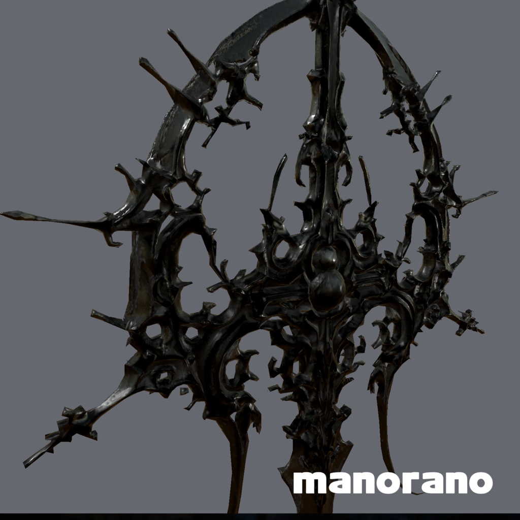 ゴシック調のナイフ-Gothic knife【VRChat】