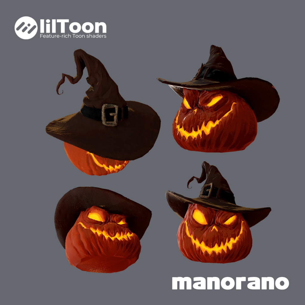 【3D】ハロウィンかぼちゃヘッド_02-Halloween Pumpkin Head_02【VRChat】