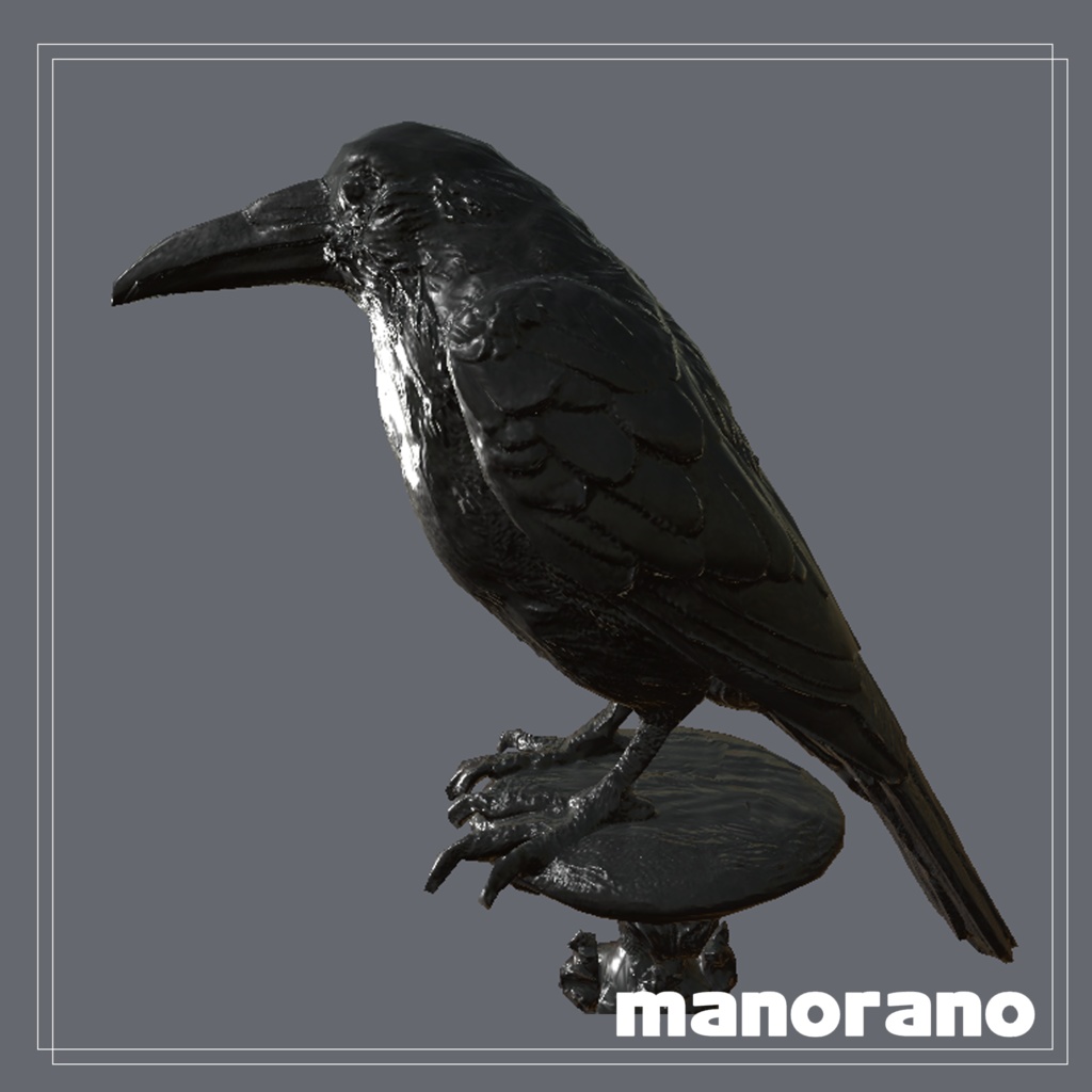 カラスのキャンドルスタンド-Crow candlestick【VRChat】