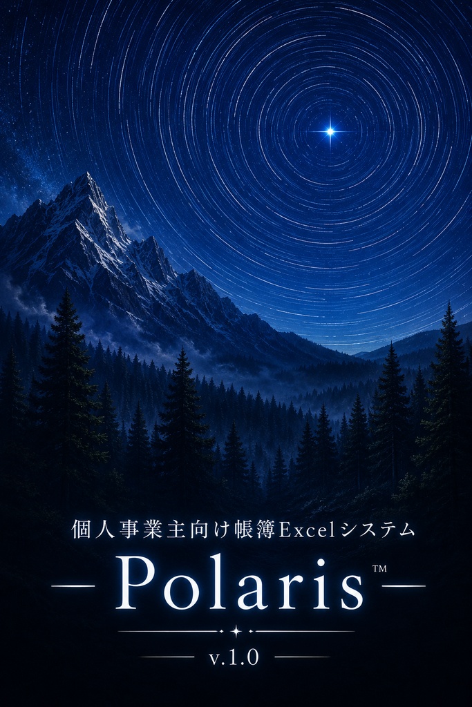 個人事業主向け帳簿ExcelシステムーPolarisー™v.1.02