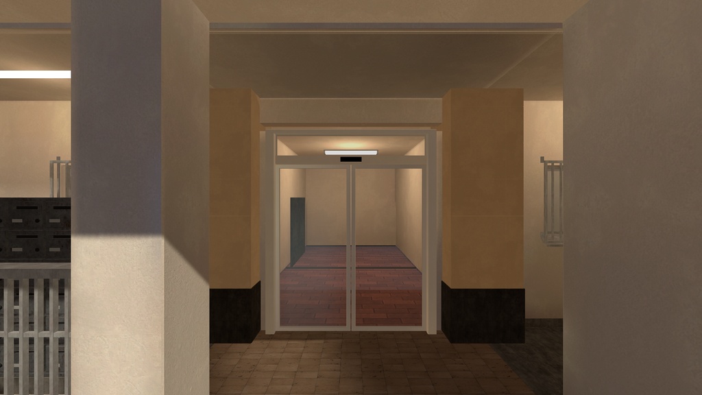 【発売記念 10/31まで¥1,500】郊外の団地ワールド【VRChat・PC】昼と夕方の2場面+団地の部材94点