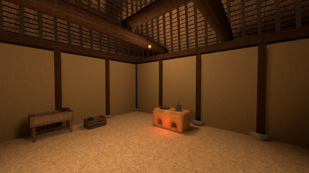 【発売記念 10/31まで¥1,500】縁側の家【VRChatワールド・PC】尾道の茅葺き農家で過ごす夏の夕方と夜