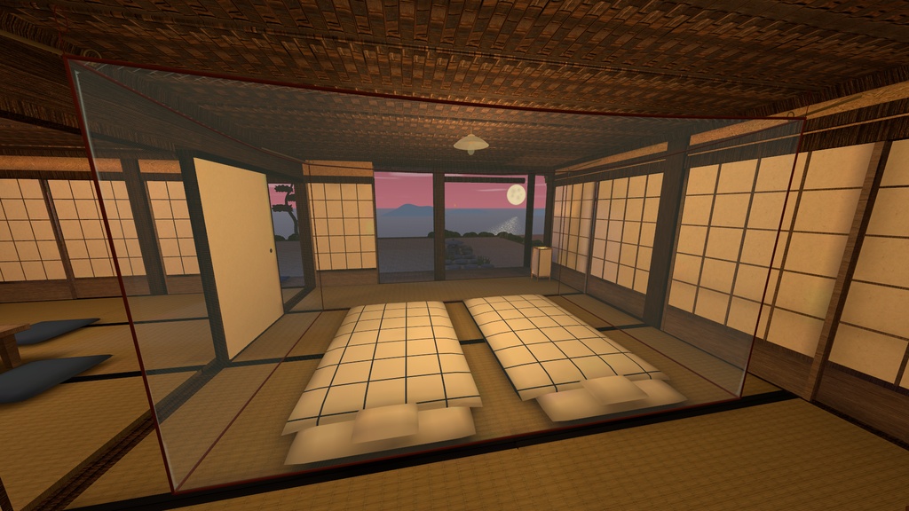 【発売記念 10/31まで¥1,500】縁側の家【VRChatワールド・PC】尾道の茅葺き農家で過ごす夏の夕方と夜