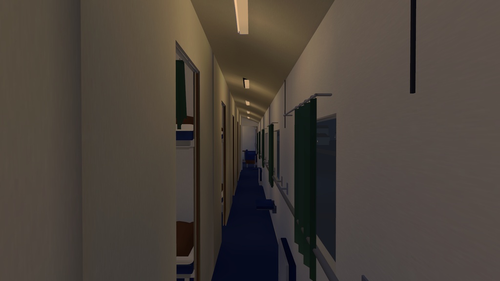 【発売記念 10/31まで¥1,500】寝台特急 — 夜の客車と4人個室【VRChatワールド・PC】流れる車窓を眺める
