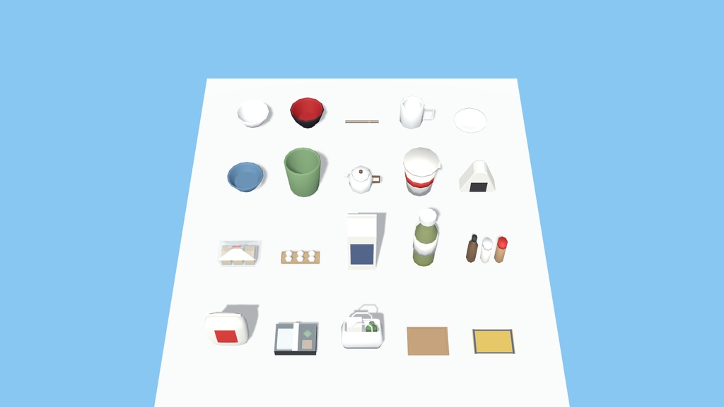 日本の一人暮らしの部屋 家具・生活小物200点【VRChat / PC・Quest対応 / Unity・FBX】