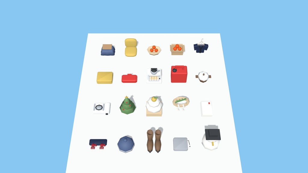 日本の一人暮らしの部屋 家具・生活小物200点【VRChat / PC・Quest対応 / Unity・FBX】