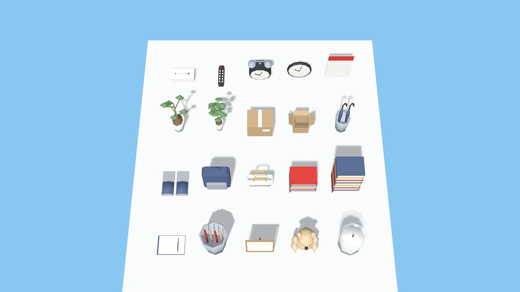 日本の一人暮らしの部屋 家具・生活小物200点【VRChat / PC・Quest対応 / Unity・FBX】