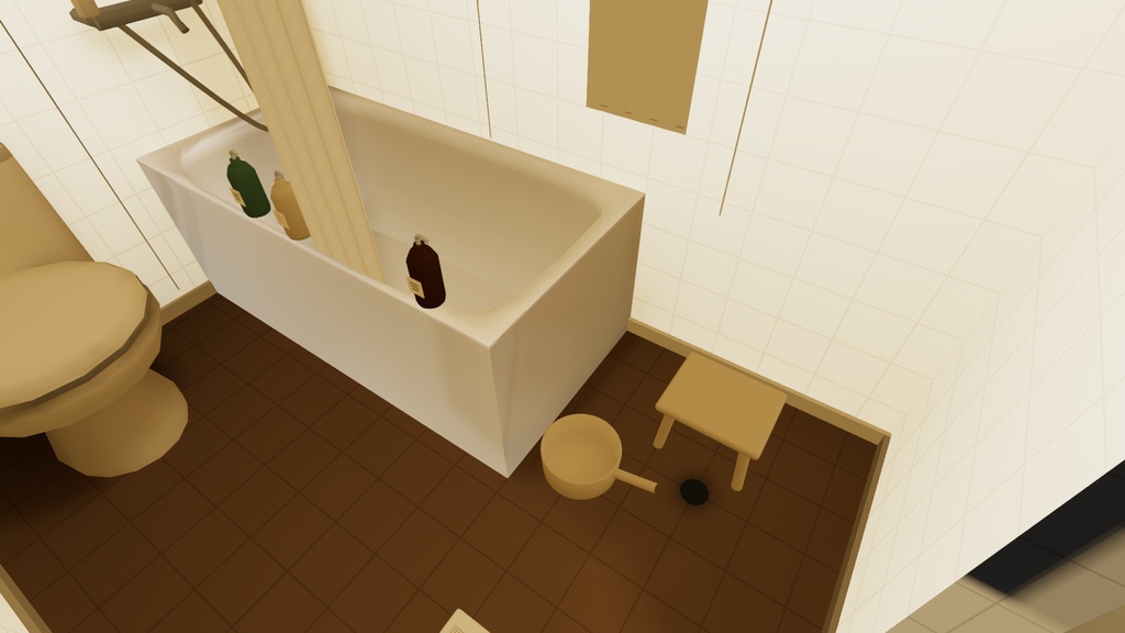 【発売記念 11/13まで¥1,000】海の見える古いリゾートホテルの和洋室【VRChat・PC】