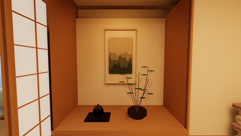 【発売記念 11/13まで¥1,000】海の見える古いリゾートホテルの和洋室【VRChat・PC】