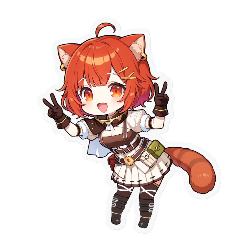 【非公式】ラトナ・プティ_ダブルピースステッカー