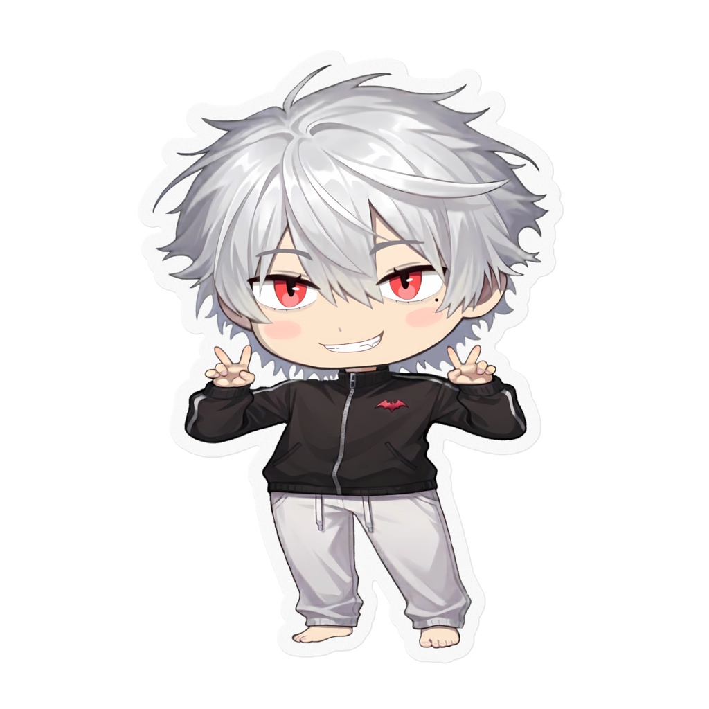 【非公式】葛葉_ダブルピースステッカー