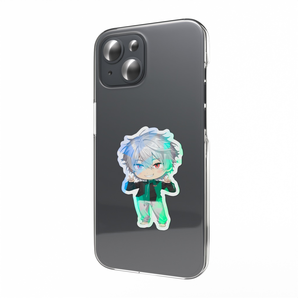 【非公式】葛葉_ダブルピースホログラムスマホステッカー