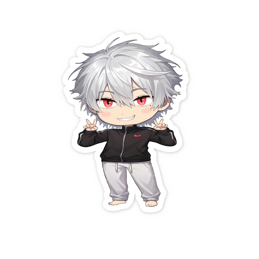 【非公式】葛葉_ダブルピーススマホステッカー