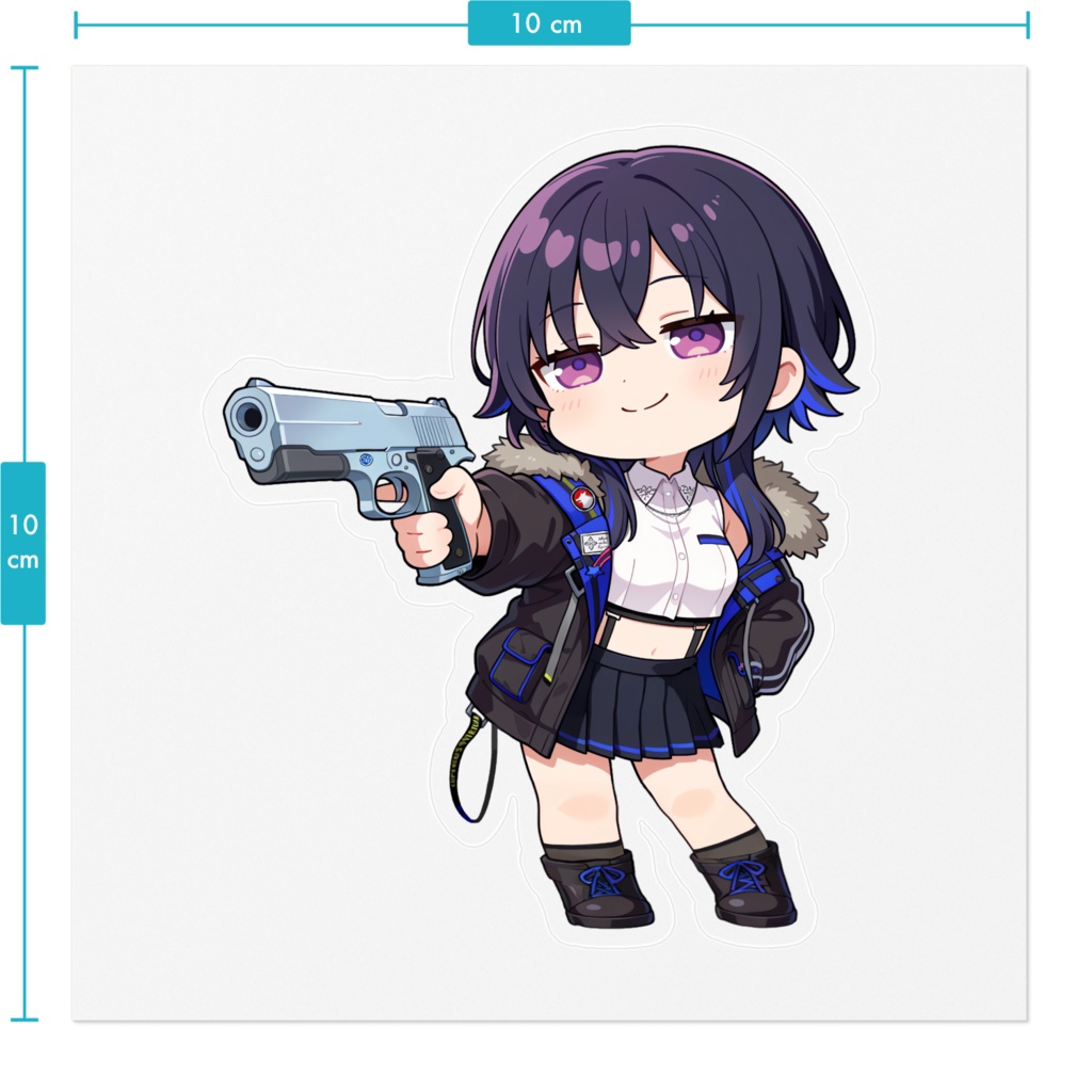 【非公式】一ノ瀬うるは_エイム_ステッカー