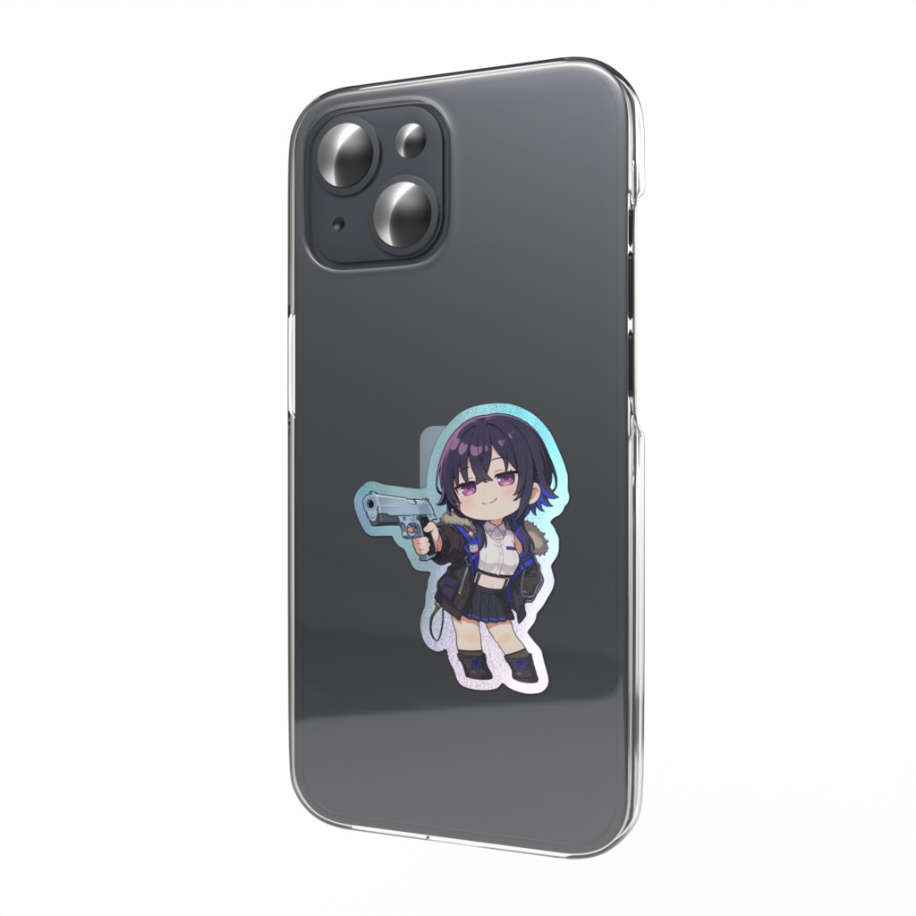 【非公式】一ノ瀬うるは_エイム_オーロラスマホステッカー