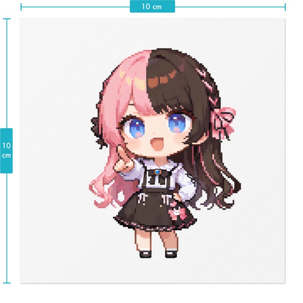 【非公式】橘ひなの_ピクセル_ステッカー