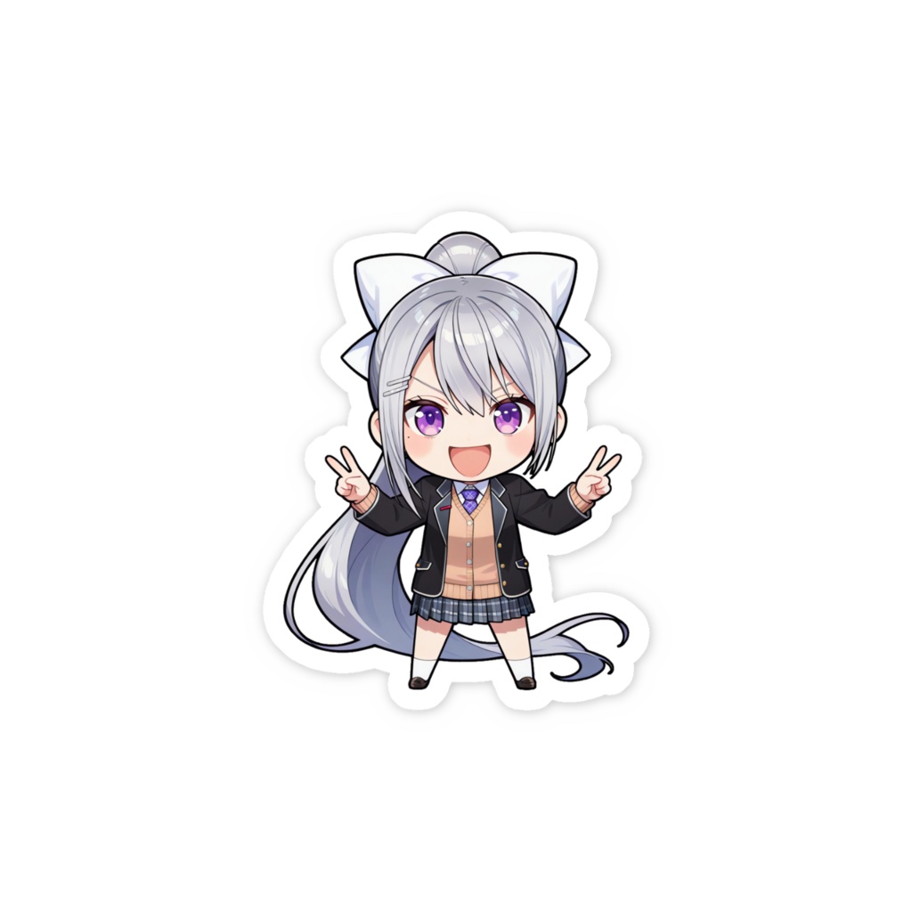 【非公式】樋口楓_ダブルピース_スマホステッカー