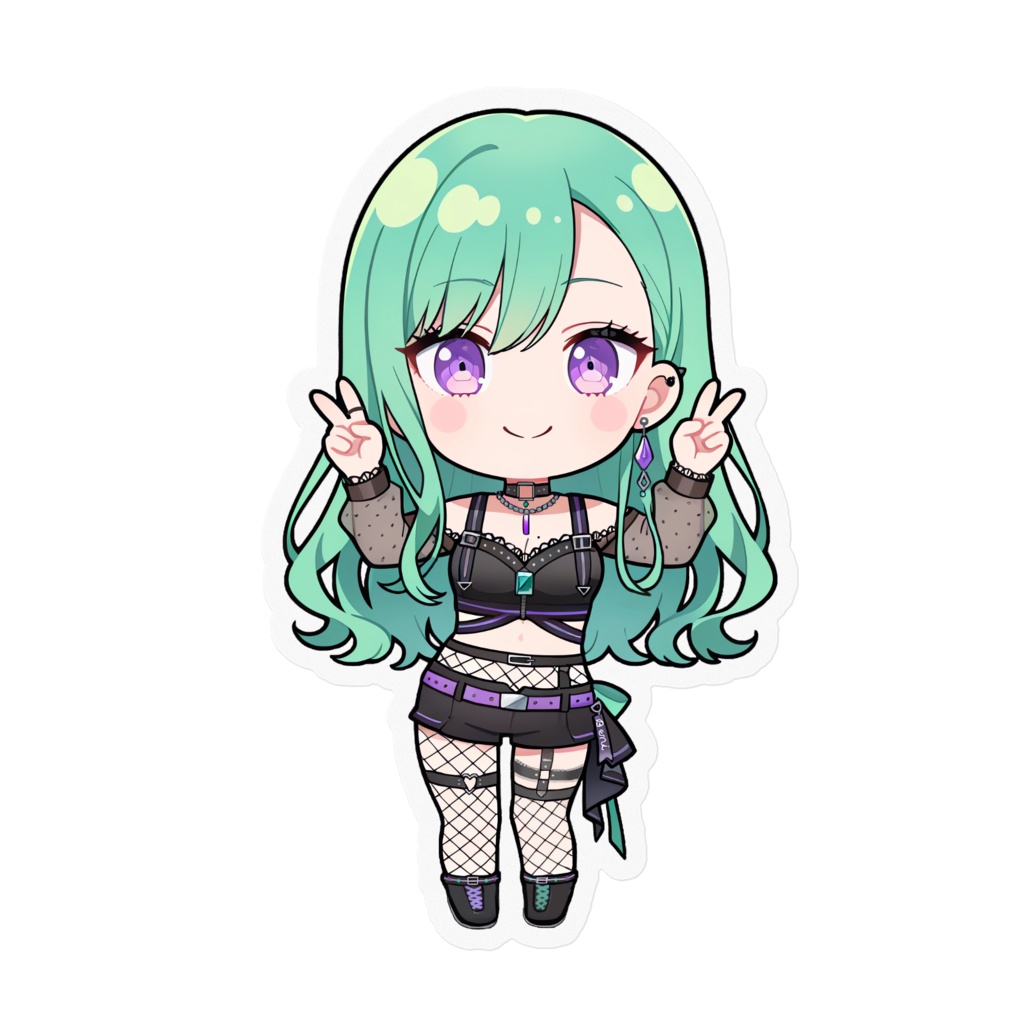 【非公式】八雲べに_ダブルピース_ステッカー