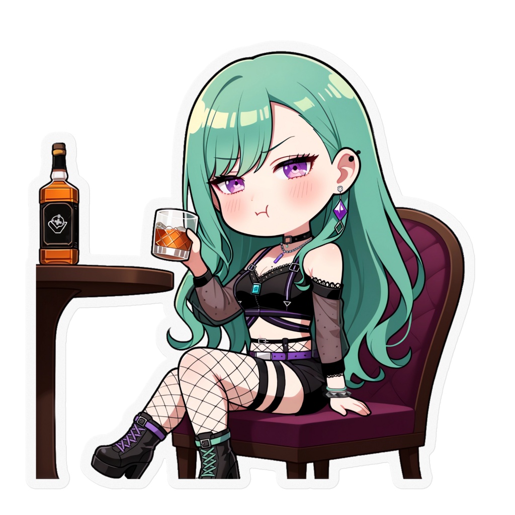 【非公式】八雲べに_酔っ払い_ステッカー