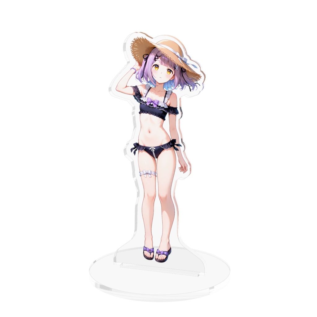 【非公式】紫宮るな_水着アクリルフィギュア1